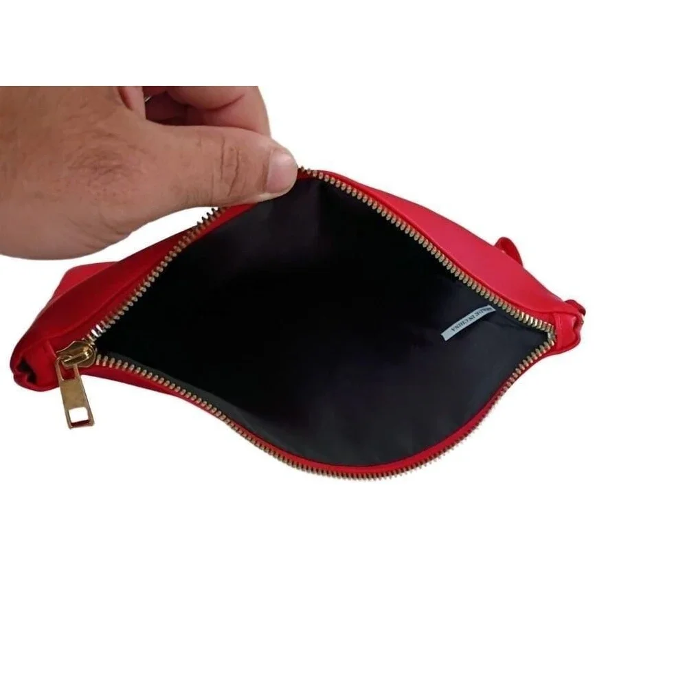 Shiseido Red Novelty Wristlet Cosmetic Pouch